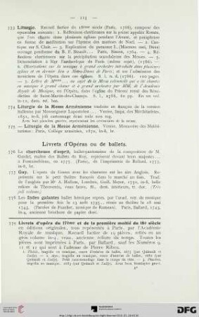 Livrets d’Opéras ou de ballets (Nr. 776-877)