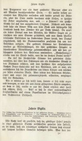Zehnte Vigilie. Die Leiden des Studenten Anselmus in der gläsernen Flasche ...