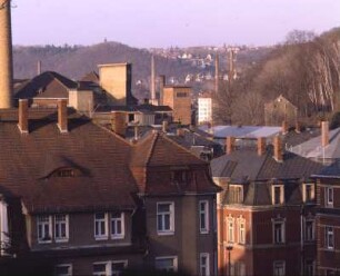 Freital-Potschappel. Blick nach Pesterwitz