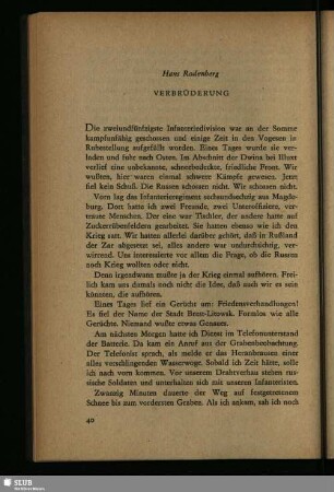Verbrüderung
