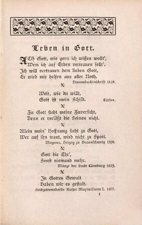 Altdeutsche Sinnsprüche in Reimen