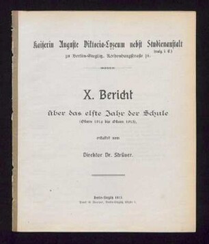 1914/15: Bericht ... - 1914/15