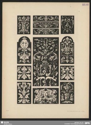 Decorations-Motive zum allgemeinen Gebrauch. Bordüren mit Arabesken und Drachen