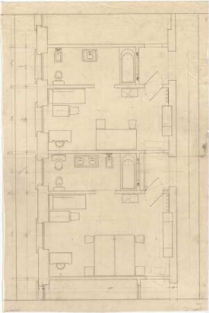 Billing, Hermann; Bochum (Nordrhein-Westfalen); Hotel Bochum - Teilgrundriss