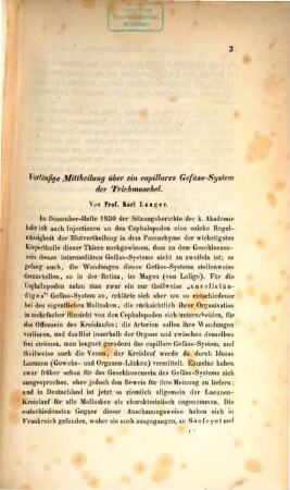 Separatabdrücke aus den Sitzungsberichten der Kais. Akademie der Wissenschaften in Wien : in 1 vol.. 2