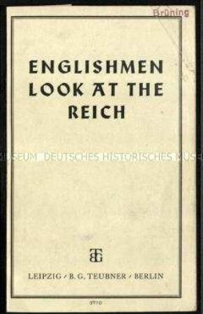Englischsprachige Propgandaschrift zu Adolf Hitler und dem Deutschen Reich