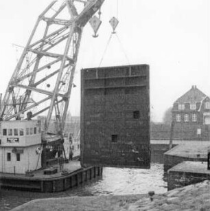 Havarie am Sperrtor Glückstadt/Elbe