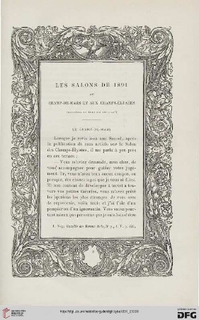 3. Pér. 6.1891: Les salons de 1891 au Champ-de-Mars et aux Champs-Élysées, 2