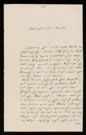Nr. 21: Brief von Jakob Freudenthal an Paul de Lagarde, Breslau, 24.10.1877