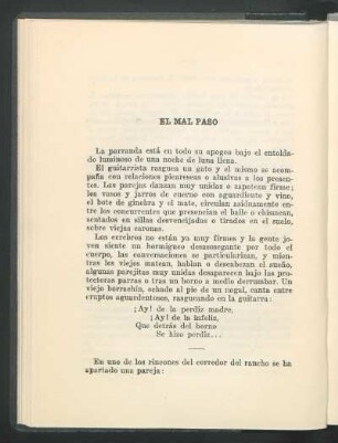 El mal paso