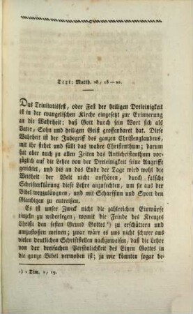 Missions-Predigt am Feste der heiligen Dreieinigkeit