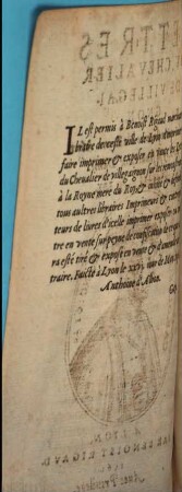 Lettres Dv Chevalier De Villegaignon, Sur les remonstrances à la Royne Mere du Roy sa souueraine Dame