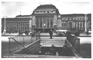 Leipzig: Untergrundtunnel am Hauptbahnhof
