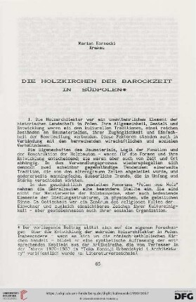 Die Holzkirchen der Barockzeit in Südpolen