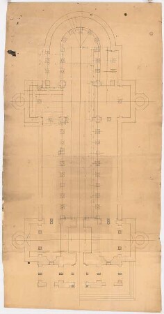Unzugeordnete Sakralbauten: Grundriss einer Kirche