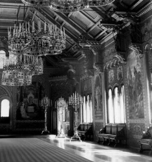 Schwangau-Hohenschwangau. Schloss Neuschwanstein. Palas, 4. Obergeschoss. Sängersaal (1869/1886; J. Hofmann)