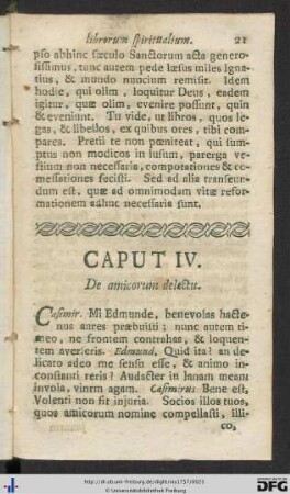 Caput IV. De amicorum delectu.