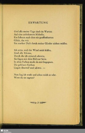 Erwartung