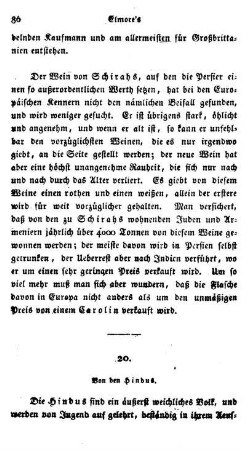 20. Von den Hindu's.