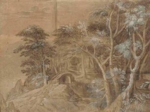 Waldsaum mit steinerner Brücke