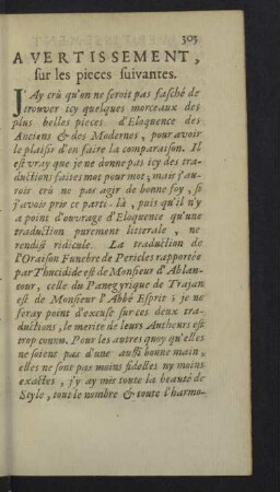 Avertissement, sur les pieces suivantes.