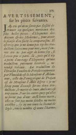Avertissement, sur les pieces suivantes.