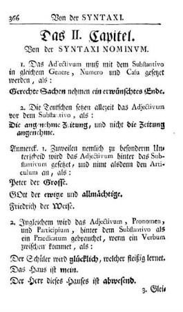 Das II. Capitel. Von der Syntaxi Nominvm.