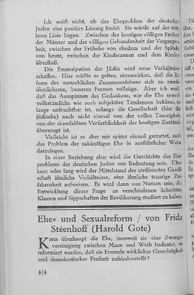Ehe- und Sexualreform