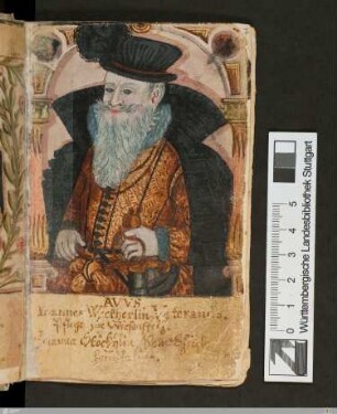Bildnis von Johannes Weckherlin d.Ä. (-1574)