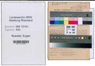 Entnazifizierung Eugen Ruecker , geb. 26.04.1884 (Kaufmaennischer Angestellter)