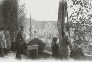Redner auf der Kundgebung zum 1. Mai