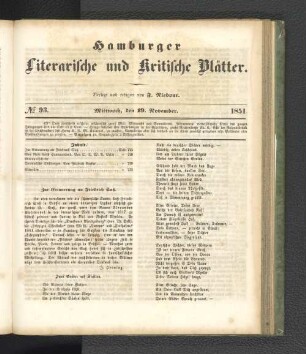 No. 93. 19. November 1851