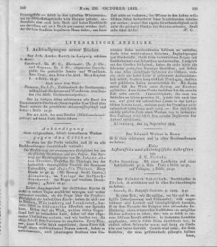 Literarische Anzeigen