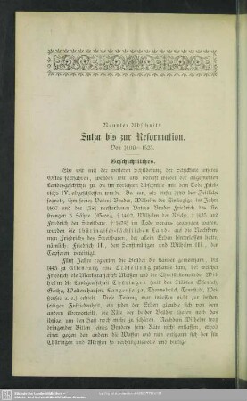 Neunter Abschnitt. Salza bis zur Reformation