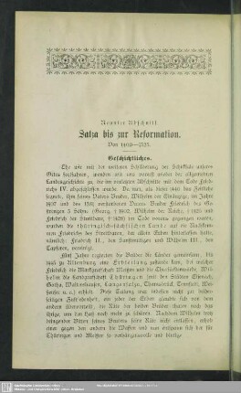 Neunter Abschnitt. Salza bis zur Reformation