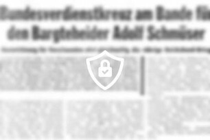 Bundesverdienstkreuz am Bande für [Name maskiert] [Name maskiert]