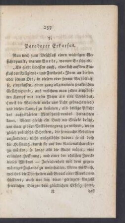 3. Paradoxer Exkursus.