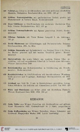 Keramik (Nr. 412-448)