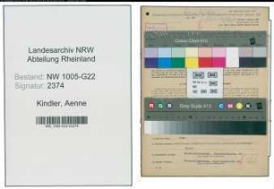 Entnazifizierung Aenne Kindler , geb. 25.04.1904 (Geschaeftsinhaberin)