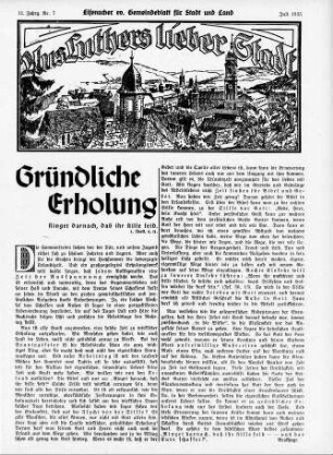 Gründliche Erholung / Brathage