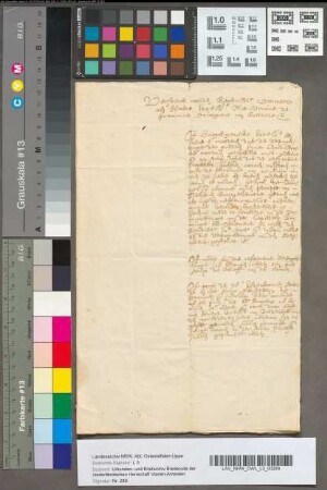 Stukken, ingekomen bij Louise Christine, Gravinne van Solms, douagière van Brederode, en minuten van uitgaande stukken, z. j. en 1663-1668. 1 in het Fransch. 7 stukken.