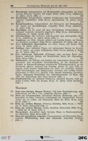 Marmor (Nr. 571-576)