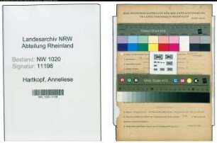 Entnazifizierung Anneliese Hartkopf , geb. 14.09.1922 (Hausangestellte)