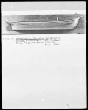 Watten-Ewer, 1897, Halbmodell, Junge-Verzeichnis Nr. 44