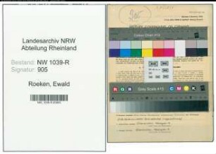 Entnazifizierung Ewald Roeken , geb. 16.03.1891 (Konstrukteur)