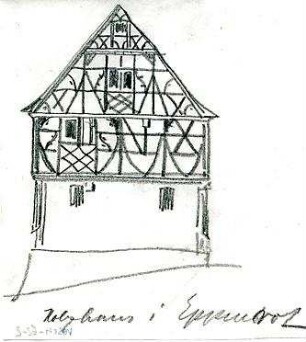 Rosenbauer, Gregor; Reiseskizzen - Holzhaus in Eppenrod (be Diez)