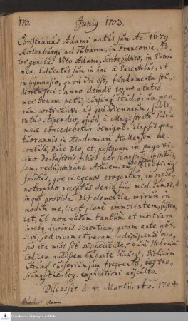 Lebenslauf von Christian Adami.