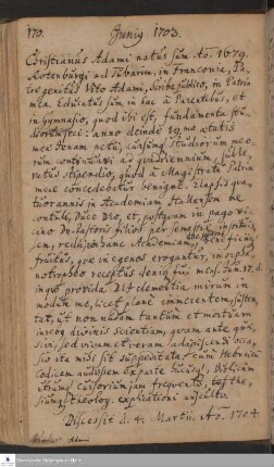 Lebenslauf von Christian Adami.