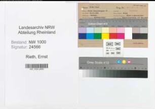 Entnazifizierung Ernst Rieth, geb. 22.10.1909 (Postschaffner)