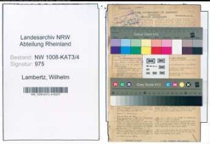 Entnazifizierung Wilhelm Lambertz , geb. 04.03.1898 (Buchdrucker)